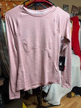 Spyder Light Pink Long Sleeve Active Top